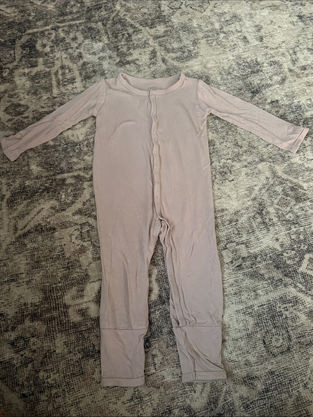 Kyte BABY Light Pink Long-Sleeve One-Piece Bodysuit